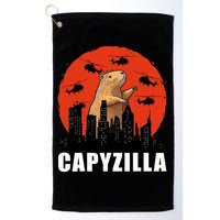 Capybara Funny Capybara Rodent Capyzilla Funny Golf Towel