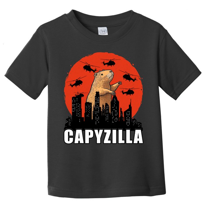 Capybara Funny Capybara Rodent Capyzilla Funny Toddler T-Shirt