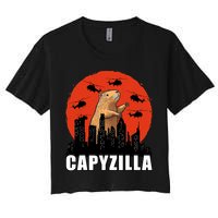 Capybara Funny Capybara Rodent Capyzilla Funny Crop Top