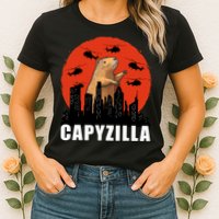 Capybara Funny Capybara Rodent Capyzilla Funny Womens T-Shirt