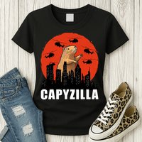 Capybara Funny Capybara Rodent Capyzilla Funny Womens T-Shirt