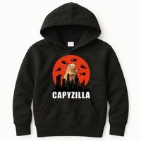 Capybara Funny Capybara Rodent Capyzilla Funny Kids Hoodie