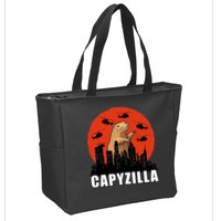 Capybara Funny Capybara Rodent Capyzilla Funny Zip Tote Bag