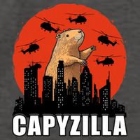 Capybara Funny Capybara Rodent Capyzilla Funny Vector Backpack