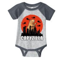 Capybara Funny Capybara Rodent Capyzilla Funny Infant Baby Jersey Bodysuit
