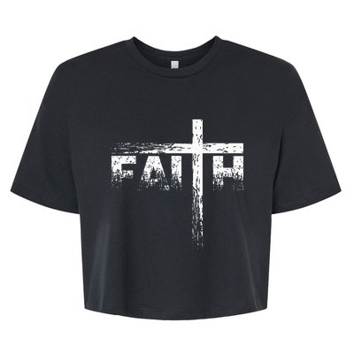 Christian Faith & Cross Christian Faith Bella+Canvas Jersey Crop Tee