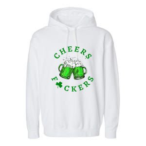 Cheers Fuckers Garment-Dyed Fleece Hoodie