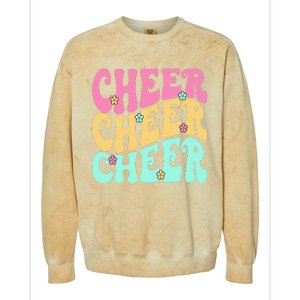 Cheerleading for Cheerleader Squad Teen Cheer Practice Colorblast Crewneck Sweatshirt