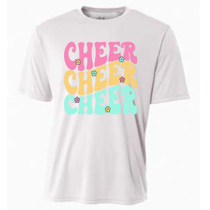 Cheerleading for Cheerleader Squad Teen Cheer Practice Cooling Performance Crew T-Shirt