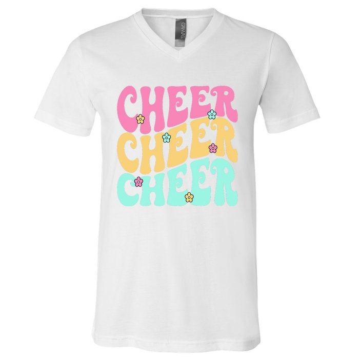 Cheerleading for Cheerleader Squad Teen Cheer Practice V-Neck T-Shirt