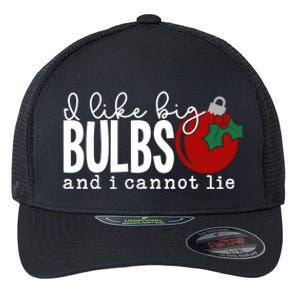 Cute Funny Christmas I Like Big Bulbs And I Cannot Lie Gift Flexfit Unipanel Trucker Cap