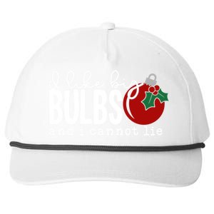 Cute Funny Christmas I Like Big Bulbs And I Cannot Lie Gift Snapback Five-Panel Rope Hat