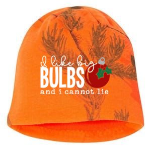 Cute Funny Christmas I Like Big Bulbs And I Cannot Lie Gift Kati - Camo Knit Beanie