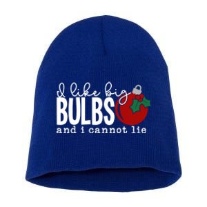 Cute Funny Christmas I Like Big Bulbs And I Cannot Lie Gift Short Acrylic Beanie