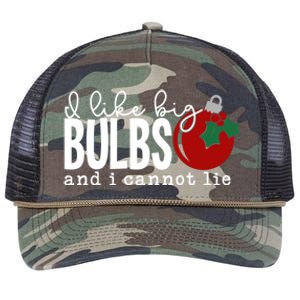 Cute Funny Christmas I Like Big Bulbs And I Cannot Lie Gift Retro Rope Trucker Hat Cap