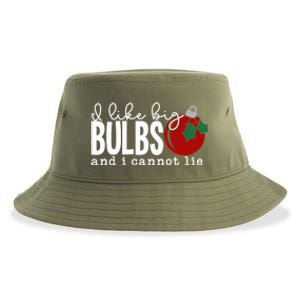 Cute Funny Christmas I Like Big Bulbs And I Cannot Lie Gift Sustainable Bucket Hat