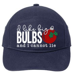 Cute Funny Christmas I Like Big Bulbs And I Cannot Lie Gift 7-Panel Snapback Hat