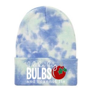 Cute Funny Christmas I Like Big Bulbs And I Cannot Lie Gift Tie Dye 12in Knit Beanie