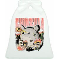 CHINZILLA Funny Chinchilla Saying Gift Chinchillas Owners Ceramic Bell Ornament