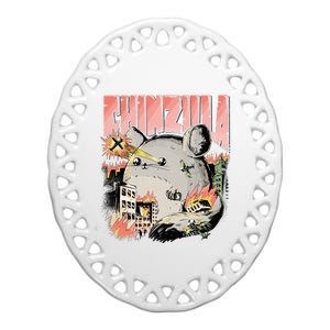 CHINZILLA Funny Chinchilla Saying Gift Chinchillas Owners Ceramic Oval Ornament