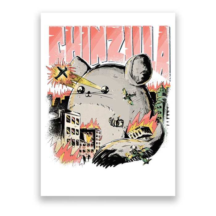 CHINZILLA Funny Chinchilla Saying Gift Chinchillas Owners Poster