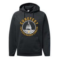 Curefest For Childhood Cancer 2024 Design 3 For Dark Fabric Performance Fleece Hoodie