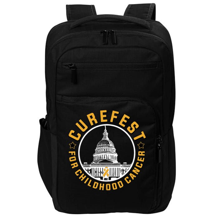 Curefest For Childhood Cancer 2024 Design 3 For Dark Fabric Impact Tech Backpack