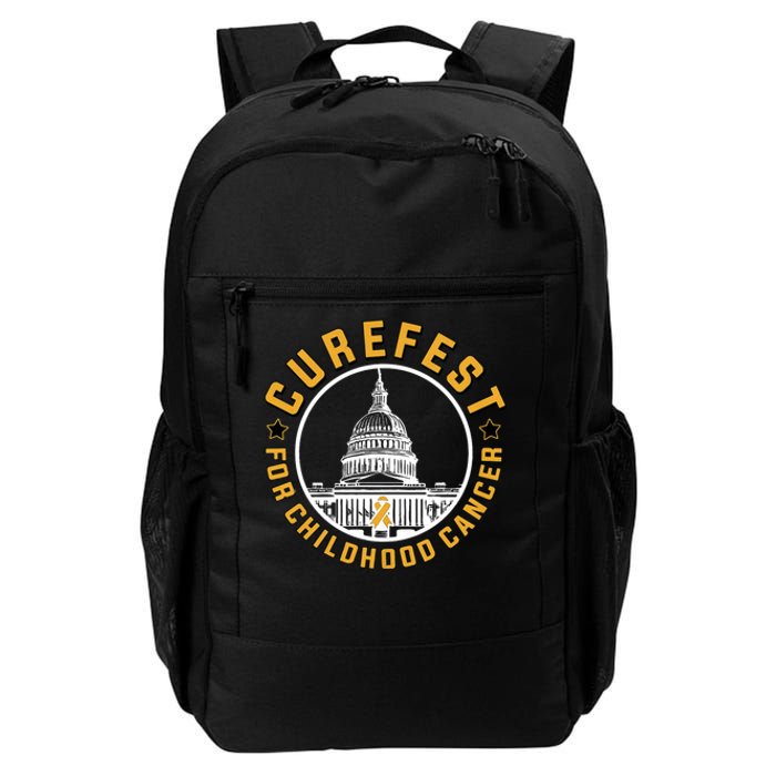 Curefest For Childhood Cancer 2024 Design 3 For Dark Fabric Daily Commute Backpack