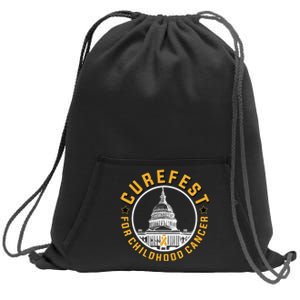 Curefest For Childhood Cancer 2024 Design 3 For Dark Fabric Sweatshirt Cinch Pack Bag