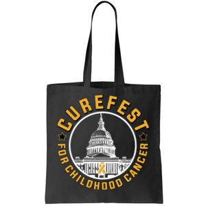 Curefest For Childhood Cancer 2024 Design 3 For Dark Fabric Tote Bag