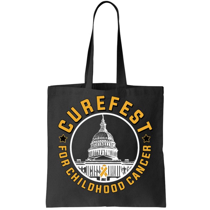 Curefest For Childhood Cancer 2024 Design 3 For Dark Fabric Tote Bag