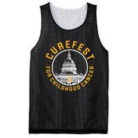 Curefest For Childhood Cancer 2024 Design 3 For Dark Fabric Mesh Reversible Basketball Jersey Tank