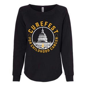 Curefest For Childhood Cancer 2024 Design 3 For Dark Fabric Womens California Wash Sweatshirt