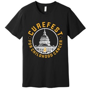 Curefest For Childhood Cancer 2024 Design 3 For Dark Fabric Premium T-Shirt