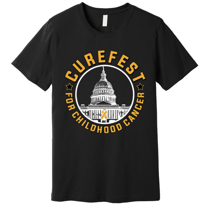 Curefest For Childhood Cancer 2024 Design 3 For Dark Fabric Premium T-Shirt