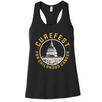 Curefest For Childhood Cancer 2024 Design 3 For Dark Fabric Women's Racerback Tank