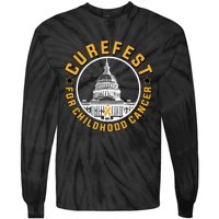 Curefest For Childhood Cancer 2024 Design 3 For Dark Fabric Tie-Dye Long Sleeve Shirt