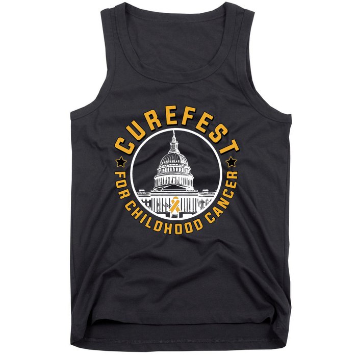 Curefest For Childhood Cancer 2024 Design 3 For Dark Fabric Tank Top