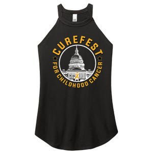 Curefest For Childhood Cancer 2024 Design 3 For Dark Fabric Women's Perfect Tri Rocker Tank