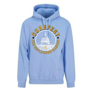 Curefest For Childhood Cancer 2024 Design 3 For Dark Fabric Unisex Surf Hoodie