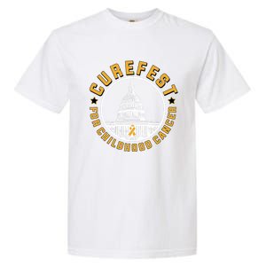 Curefest For Childhood Cancer 2024 Design 3 For Dark Fabric Garment-Dyed Heavyweight T-Shirt