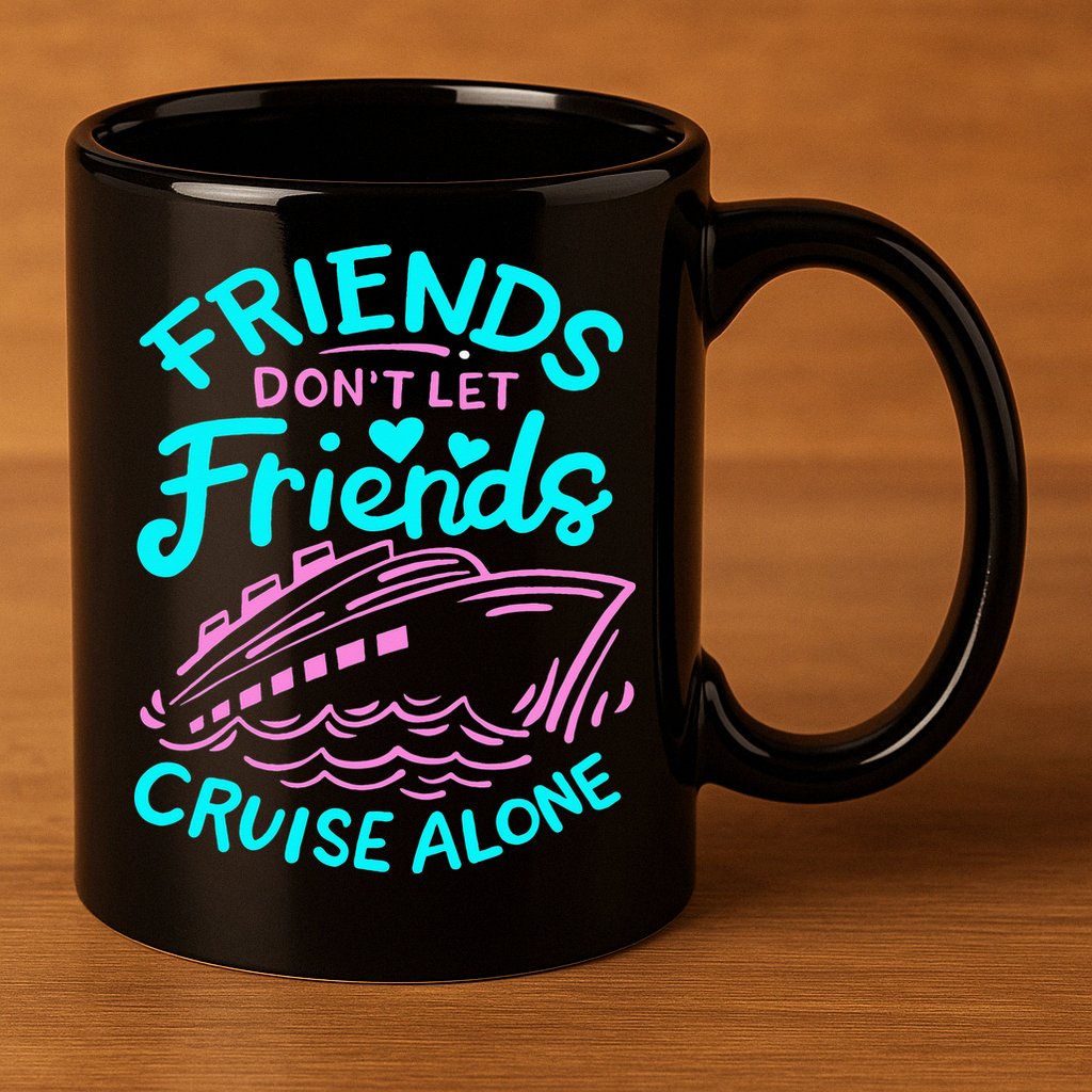 Cruise Friends 11oz C Handle Ceramic Mug