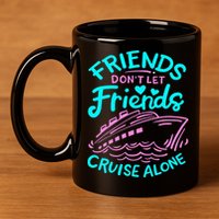 Cruise Friends 11oz C Handle Ceramic Mug