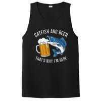 Catfish Fishing Catfish & Beer ThatS Why IM Here Flathead PosiCharge Competitor Tank