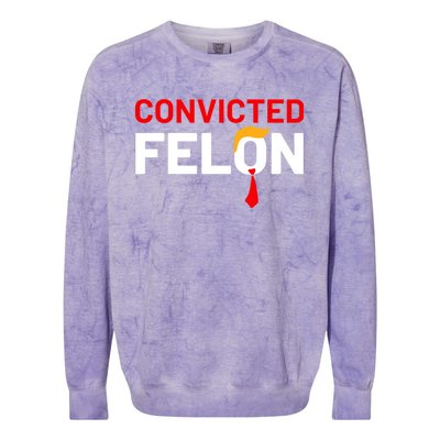 Convicted Felon Colorblast Crewneck Sweatshirt