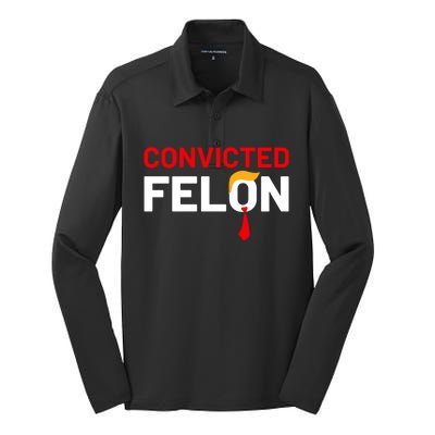 Convicted Felon Silk Touch Performance Long Sleeve Polo