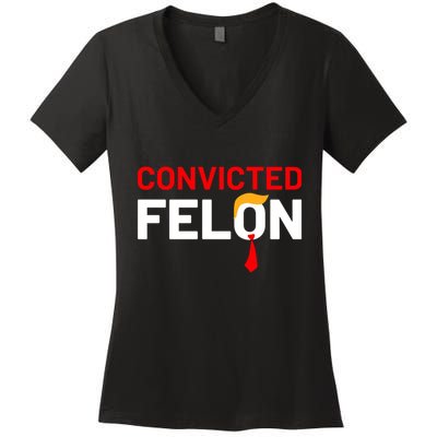 Convicted Felon Women's V-Neck T-Shirt