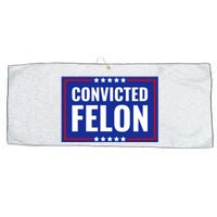 Convicted Felon Large Microfiber Waffle Golf Towel