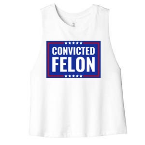 Convicted Felon Women's Racerback Cropped Tank