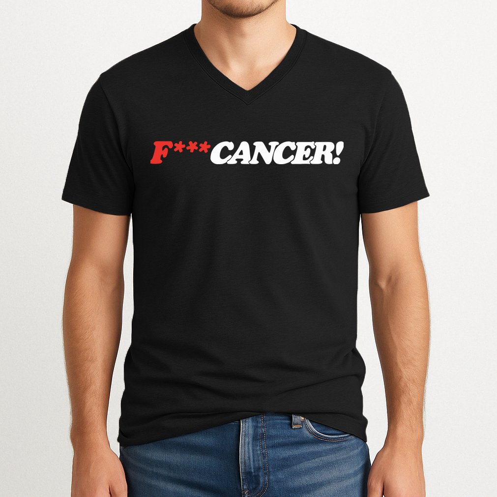 Colby Fuck Cancer V-Neck T-Shirt